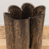 BZippy Art Ceramics Tall Scallop Vase in Espresso Espresso