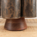 BZippy Art Ceramics Tall Scallop Vase in Espresso Espresso