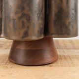 BZippy Art Ceramics Tall Scallop Vase in Espresso Espresso