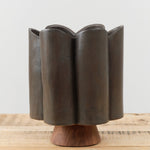 Tall Scallop Vase by BZippy in Iron Gate