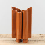 BZippy Ceramics Wiggle Vase in Cinnamon Brown