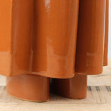 Wiggle Vase in Cinnamon Brown by BZippy Ceramics 