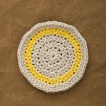 C Sik Crotchet Coaster in Yellow 