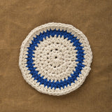 C Sik Crotchet Coaster in Blue