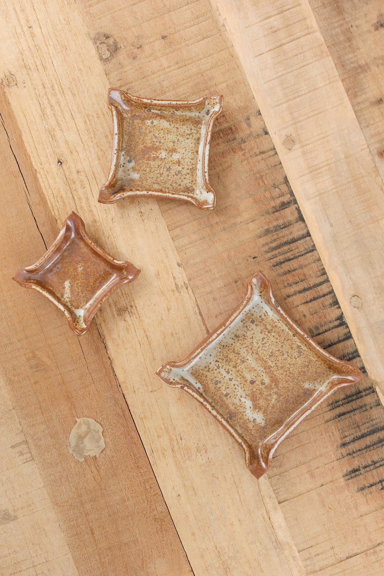 Cait Reas Art Ceramics Tray Set 020 in Red Stoneware / Set of 3