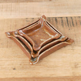 Cait Reas Art Ceramics Tray Set 020 in Red Stoneware / Set of 3