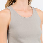 Evam Eva Apparel Womens Blouses Cashmere Sleeveless in Beige