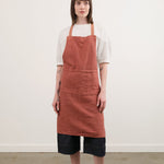 Charvet Editions Home Kitchen Aprons Doudou Apron in Brique Brique / 33.5" L X 30.75" W