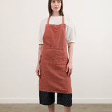 Charvet Editions Home Kitchen Aprons Doudou Apron in Brique Brique / 33.5" L X 30.75" W