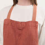 Charvet Editions Home Kitchen Aprons Doudou Apron in Brique Brique / 33.5" L X 30.75" W