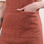 Charvet Editions Home Kitchen Aprons Doudou Apron in Brique Brique / 33.5" L X 30.75" W