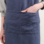 Charvet Editions Home Kitchen Aprons Doudou Apron in Indigo Indigo / 33.5" L X 30.75" W