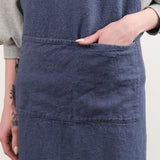 Charvet Editions Home Kitchen Aprons Doudou Apron in Indigo Indigo / 33.5" L X 30.75" W