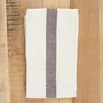 Charvet Editions Home Kitchen Towels Doudou Tea Towel White/Brown / 27.5" L X 18" W