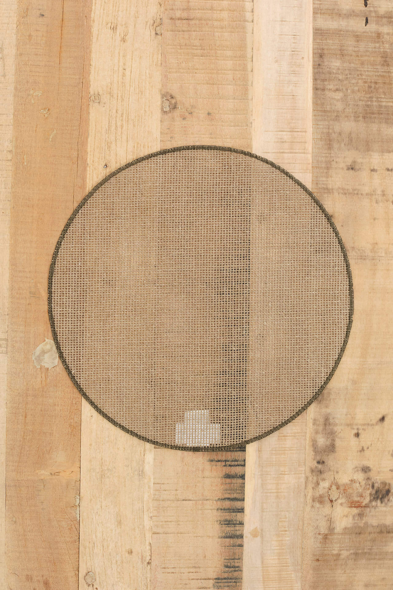 Charvet Editions Home Kitchen Placemats Round Quadrille Placemat Moss / 15" Dia