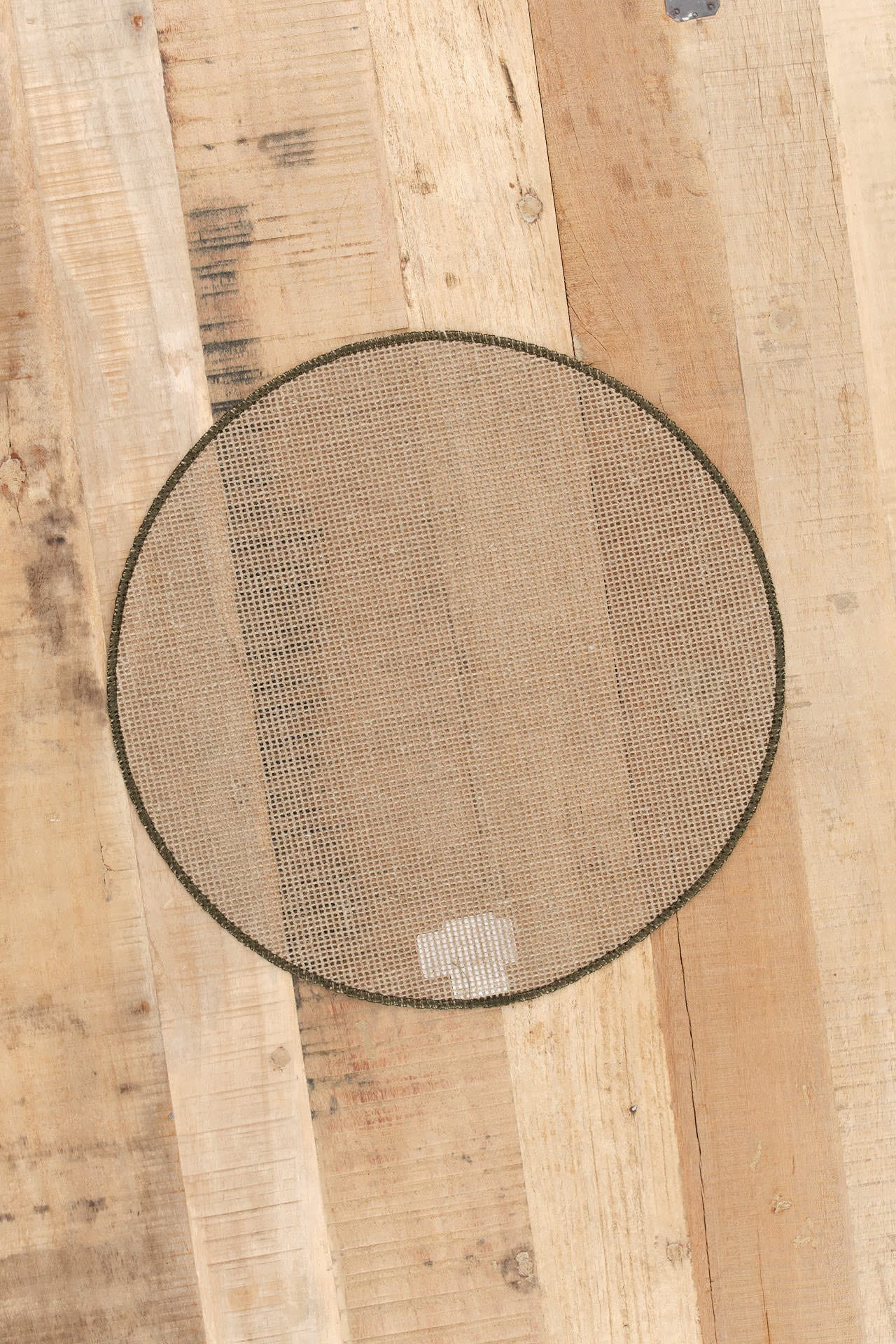 Charvet Editions Home Kitchen Placemats Round Quadrille Placemat Moss / 15" Dia