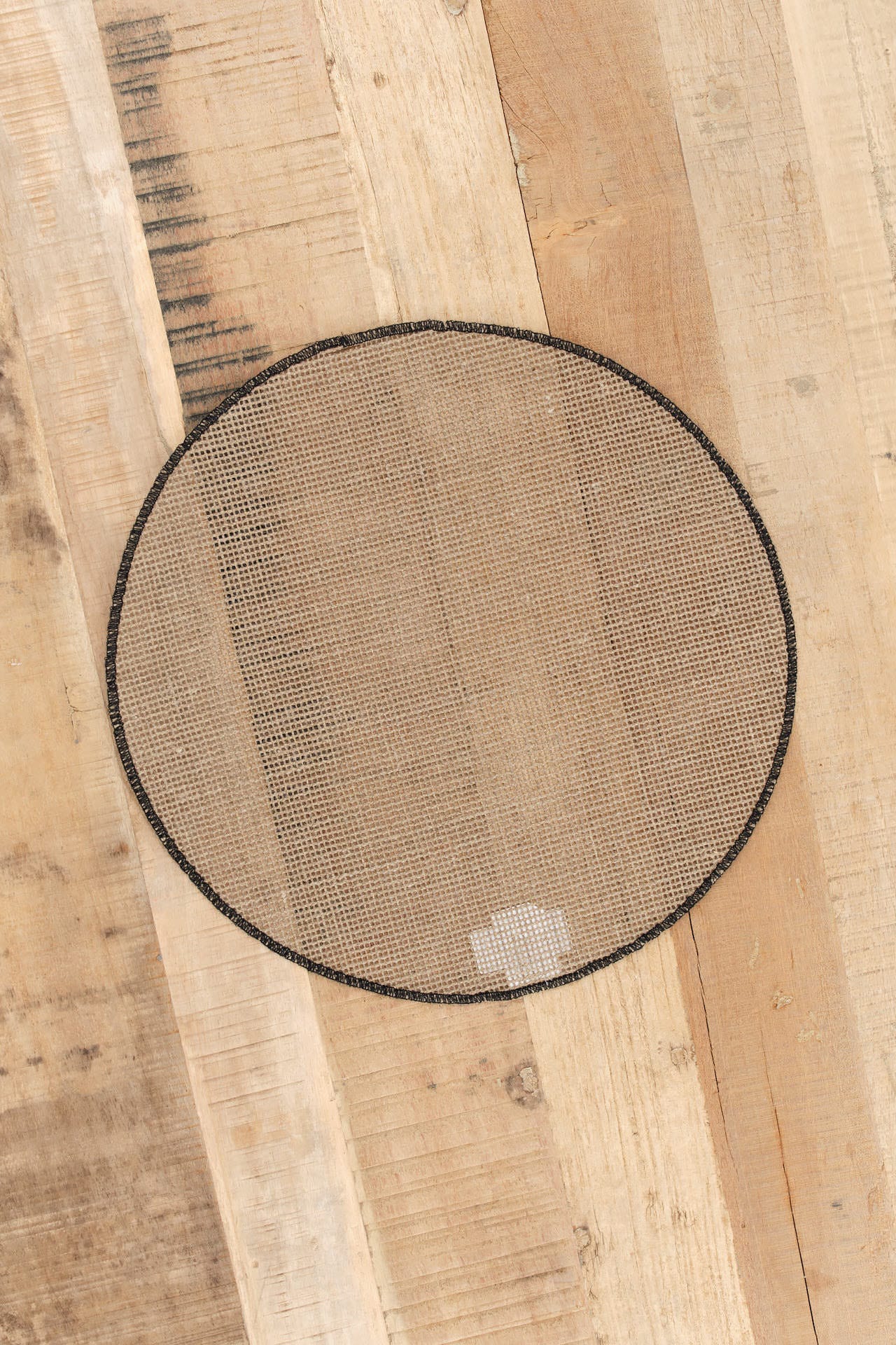 Charvet Editions Home Kitchen Placemats Round Quadrille Placemat Black / 15" Dia