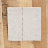 Charvet Editions Home Kitchen Napkins Rythmo Napkin Lin/Noir / 18" X 18"