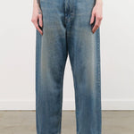 Chimala Apparel Womens Denim 13 oz Selvedge Denim Ranch Pants in Work Light Blue