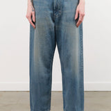 Chimala Apparel Womens Denim 13 oz Selvedge Denim Ranch Pants in Work Light Blue