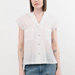 Chimala Apparel Womens Blouses Dobby Short Sleeve Shirt