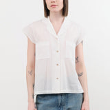 Chimala Apparel Womens Blouses Dobby Short Sleeve Shirt