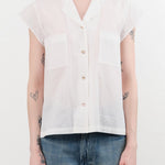 Chimala Apparel Womens Blouses Dobby Short Sleeve Shirt