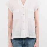 Chimala Apparel Womens Blouses Dobby Short Sleeve Shirt