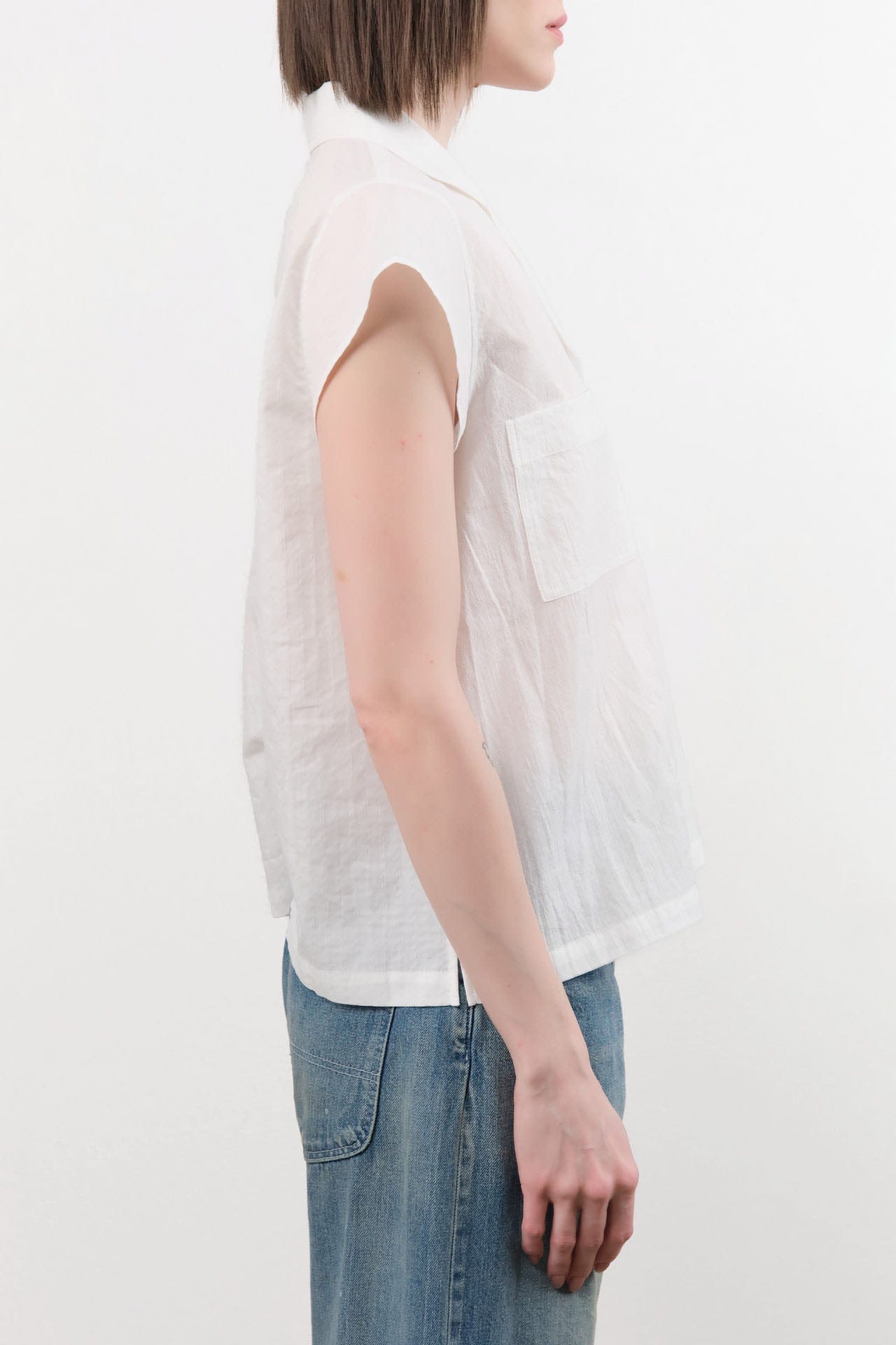 Chimala Apparel Womens Blouses Dobby Short Sleeve Shirt