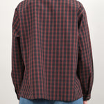 Back of Pleated Stand Collar Shirt