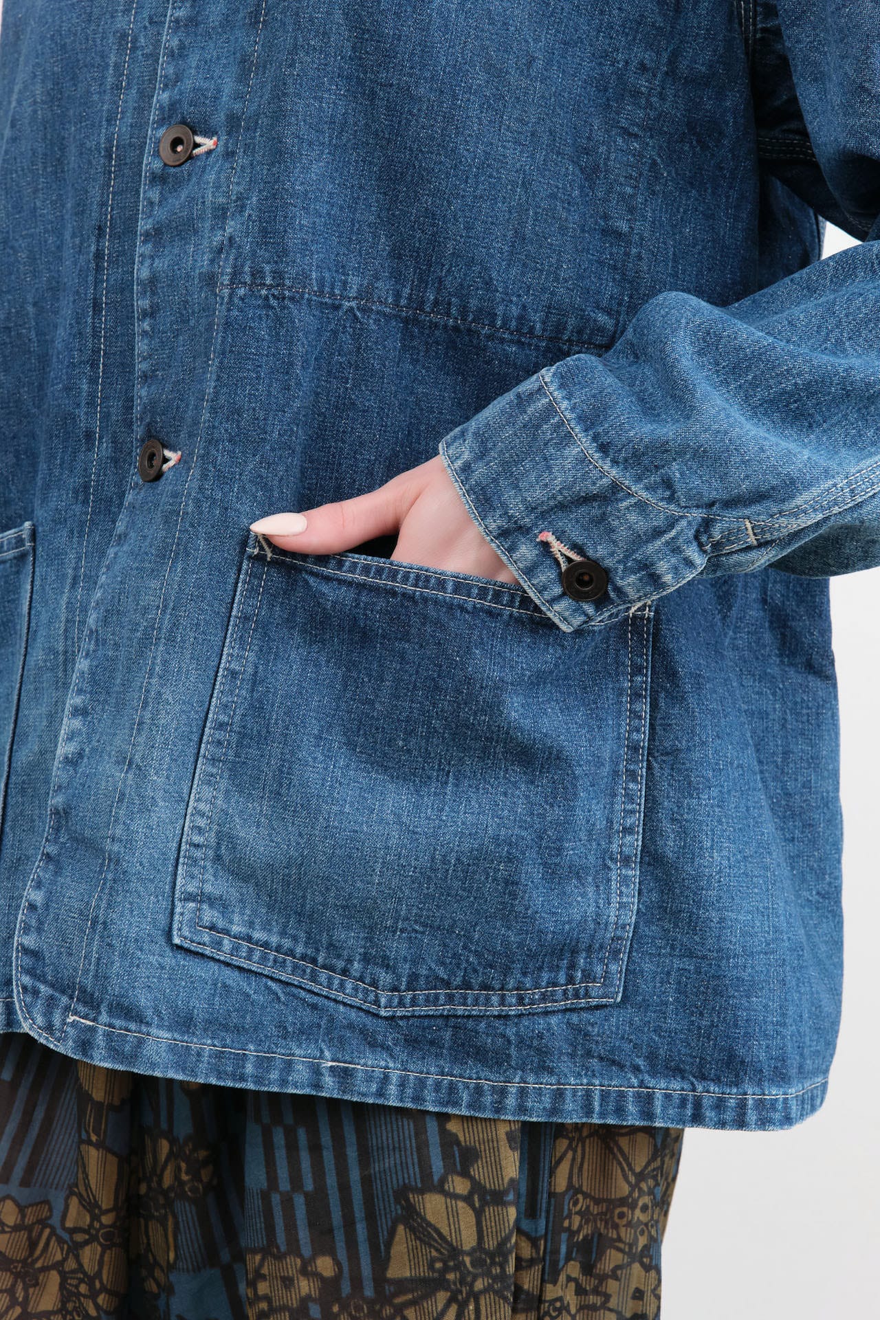 Chimala Apparel Womens Jackets Unisex 11 oz Selvedge Denim Chore Jacket