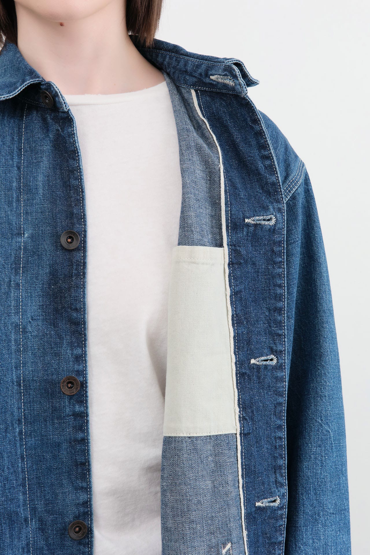 Chimala Apparel Womens Jackets Unisex 11 oz Selvedge Denim Chore Jacket