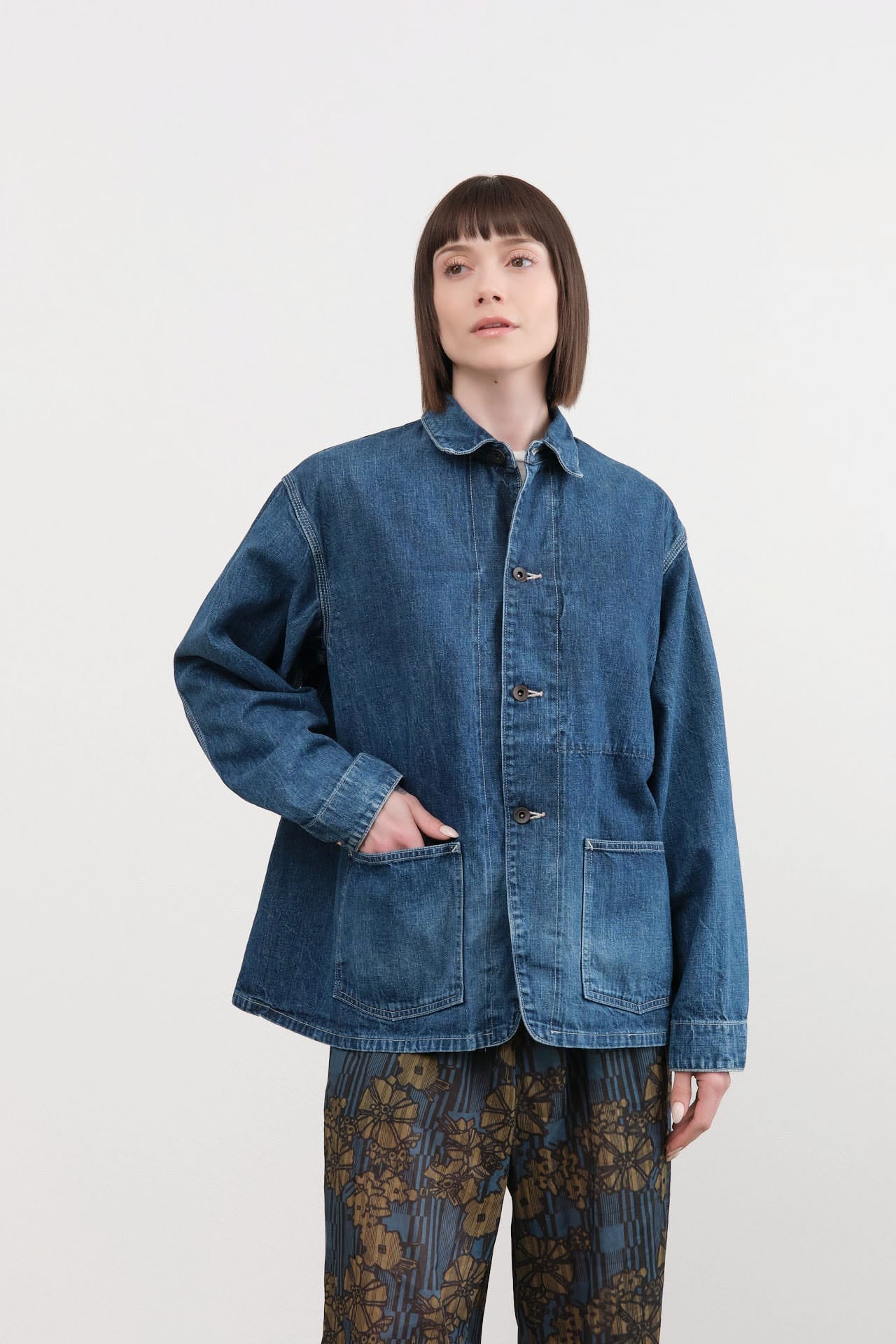 Chimala Apparel Womens Jackets Unisex 11 oz Selvedge Denim Chore Jacket