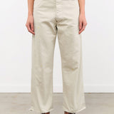 Chimala Apparel Womens Denim Unisex 12 oz W Width Denim Adjustable Waist in Ivory