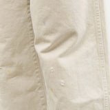 Chimala Apparel Womens Denim Unisex 12 oz W Width Denim Adjustable Waist in Ivory