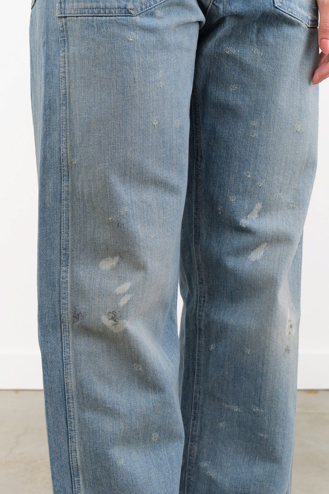 Chimala Apparel Womens Denim Unisex Army Style Denim Trousers