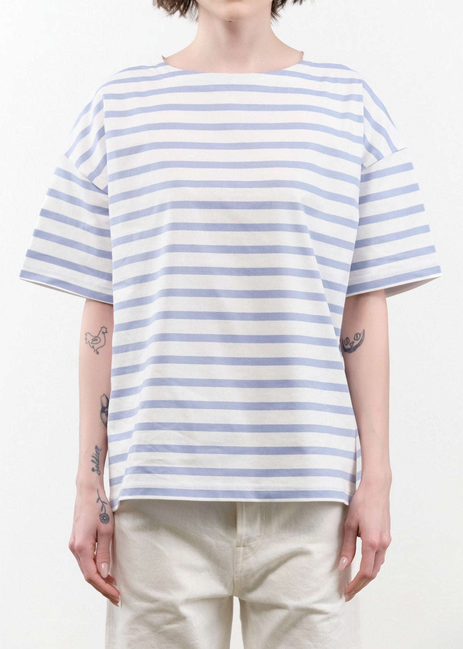 Chimala Apparel Womens Blouses Unisex Basque Border Big Tee