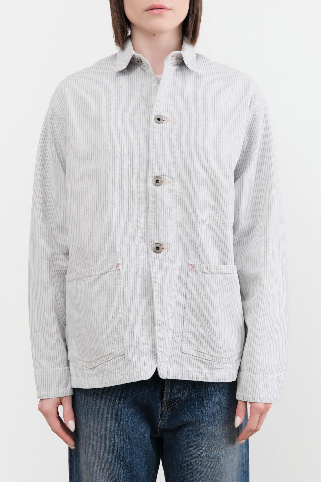 Chimala Apparel Womens Jackets Unisex Jacquard Pique Chore Jacket