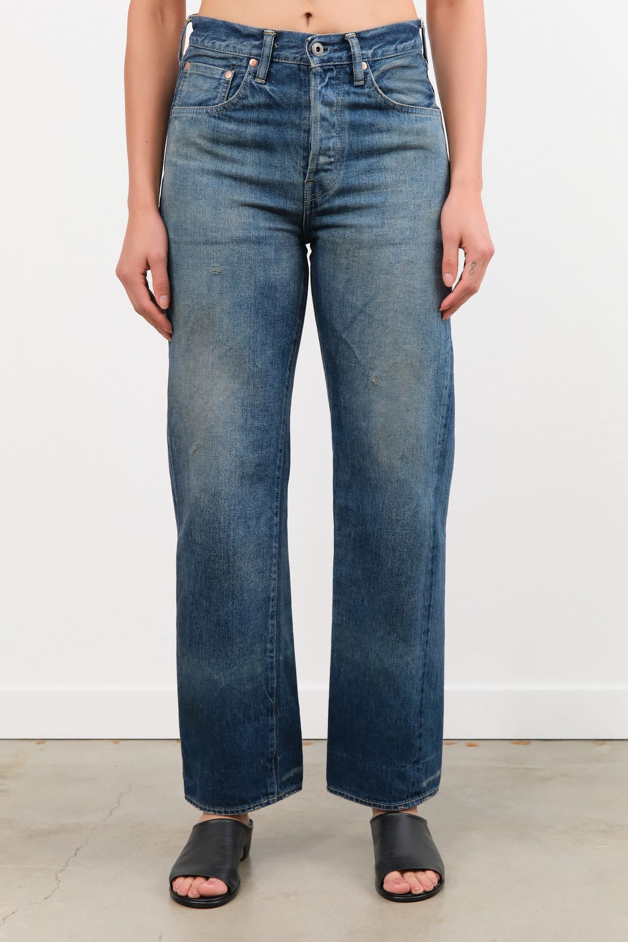 Chimala Apparel Womens Denim Unisex Straight Cut 13.5 oz Selvedge Denim in Dark Engineer