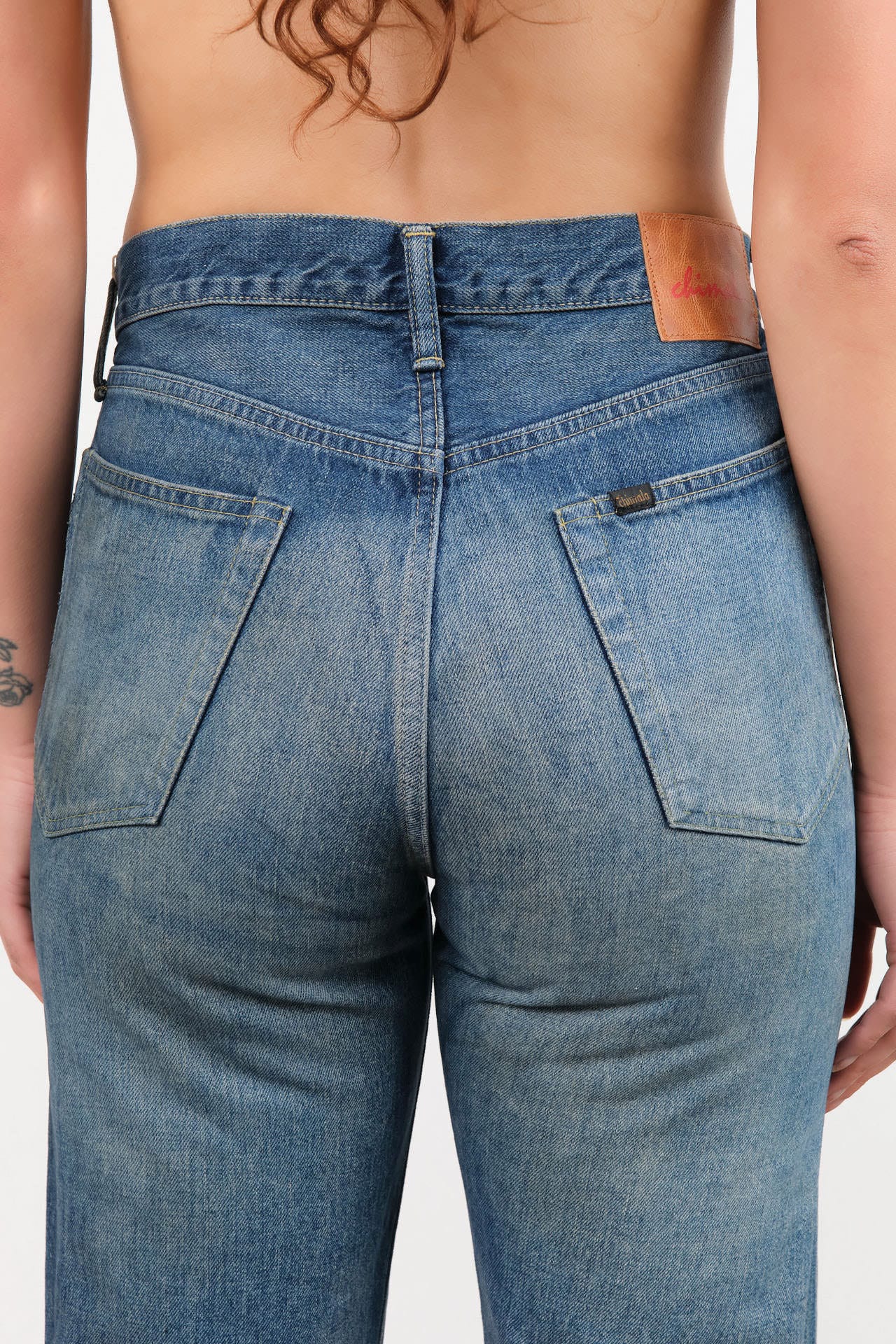 Chimala Apparel Womens Denim Unisex Straight Cut 13.5 oz Selvedge Denim in Dark Engineer