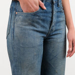 Chimala Apparel Womens Denim Unisex Straight Cut 13.5 oz Selvedge Denim in Dark Engineer