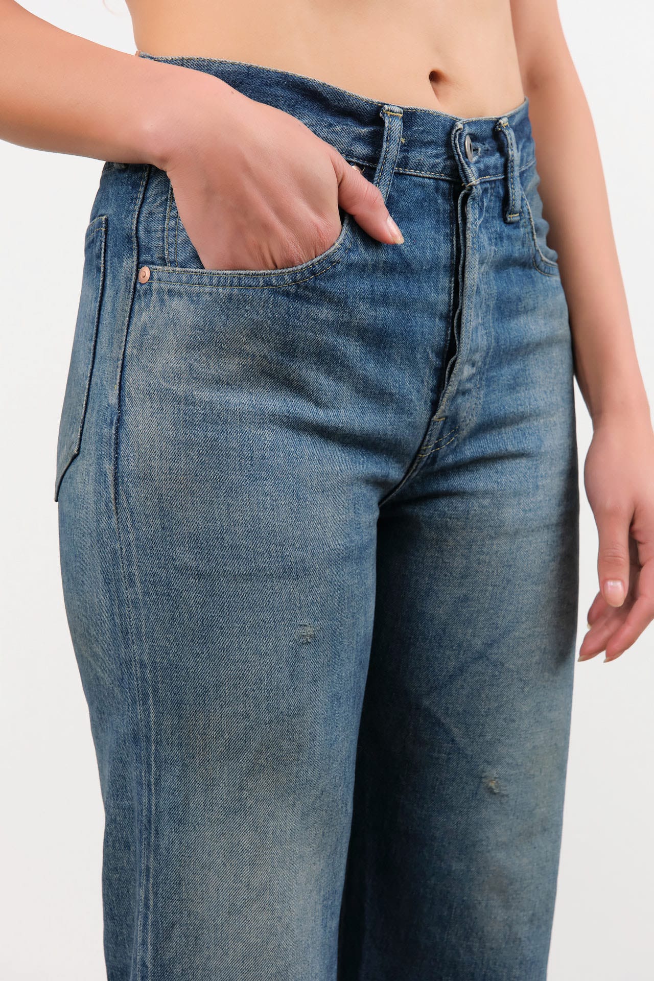 Chimala Apparel Womens Denim Unisex Straight Cut 13.5 oz Selvedge Denim in Dark Engineer