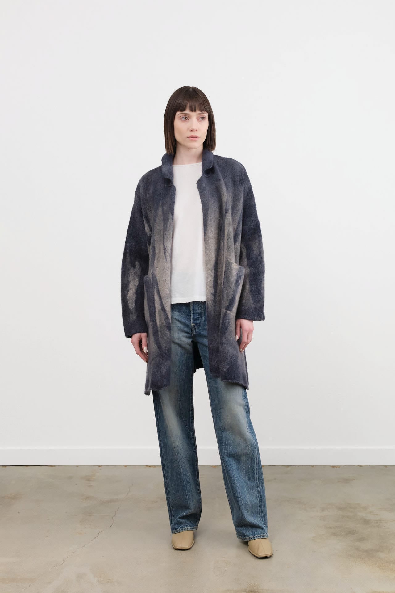 Chimala Apparel Womens Denim Unisex Straight Cut 13.5 oz Selvedge Denim in Smoky Medium