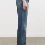 Chimala Apparel Womens Denim Unisex Straight Cut 13.5 oz Selvedge Denim in Smoky Medium