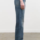 Chimala Apparel Womens Denim Unisex Straight Cut 13.5 oz Selvedge Denim in Smoky Medium