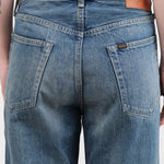 Chimala Apparel Womens Denim Unisex Straight Cut 13.5 oz Selvedge Denim in Smoky Medium