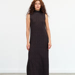 Christian Wijnants Dawa Dress in Dark Brown Wavelet