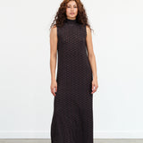 Christian Wijnants Dawa Dress in Dark Brown Wavelet