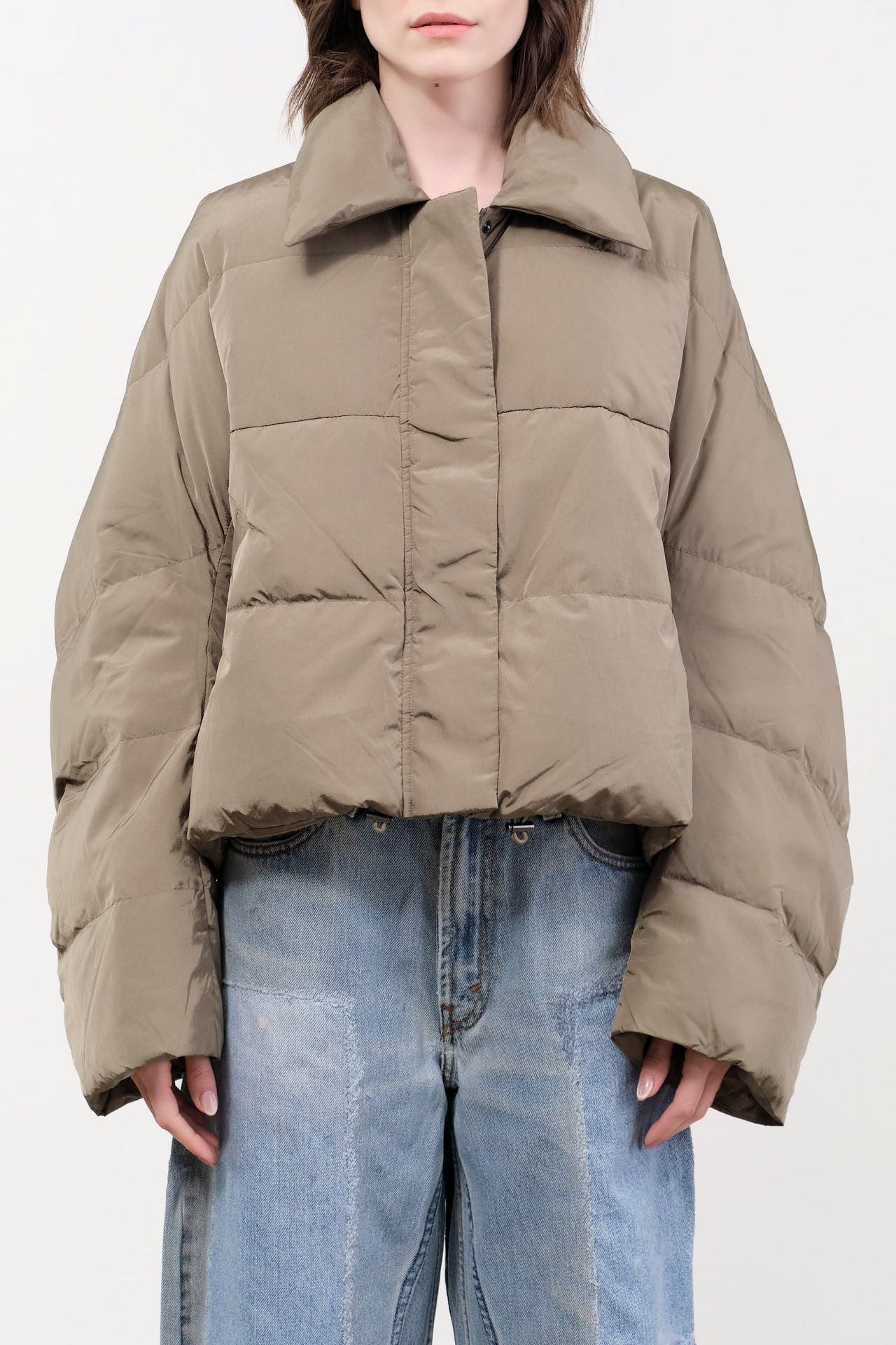 Christian Wijnants Apparel Womens Outerwear Jani Coat in Smokey Olive