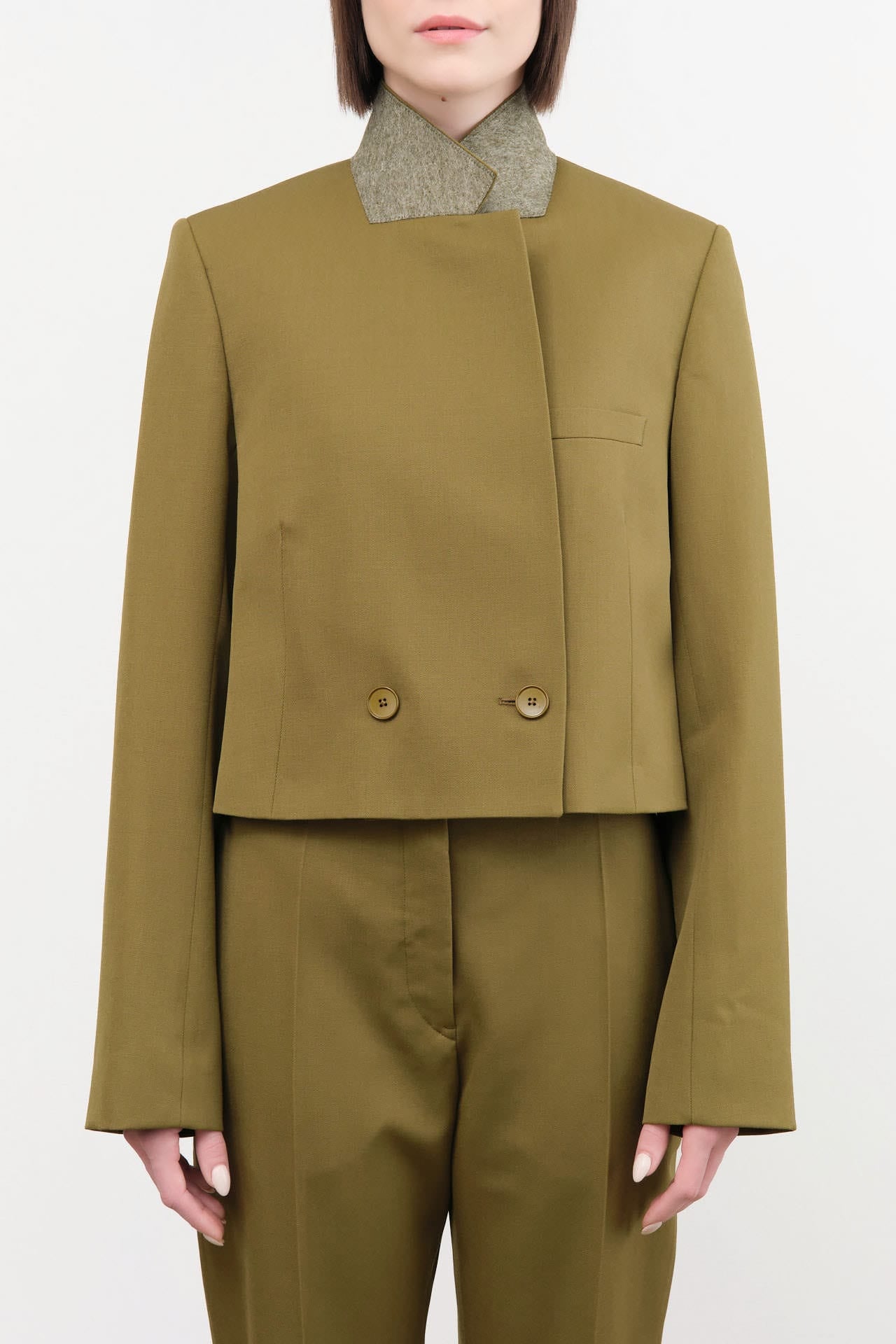 Christian Wijnants Apparel Womens Jackets Javas Cropped Tailored Jacket